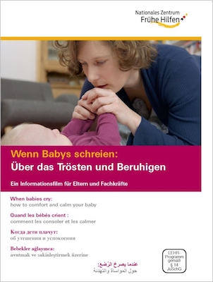 DVD Titlebild: Mutter hält beruhigend beide Händchen des Babys