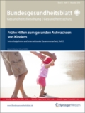 Bundesgesundheitsblatt 11 2010 Titelbild Publikation Bundesgesundheitsblatt 11/2010