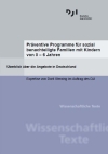 Titelbild - Präventive Programme für sozial benachteiligte Familien mit Kindern von 0–6 Jahren