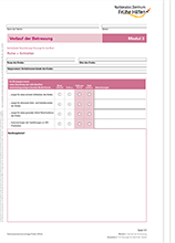 Vertiefende Einschätzung: Fürsorge für das Kind. Formulare zu Modul 3, Verlauf der Betreuung, der Dokumentationsvorlage Frühe Hilfen /fileadmin/_migrated/wco_publications/cover-nzfh-publikation-dokuvorlage2020-faecher-modul-3-fuersorge-kind-220px.png