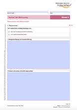 Ressourcen und Belastungen. Formular zu Modul 3, Verlauf der Betreuung, der Dokumentationsvorlage Frühe Hilfen /fileadmin/_migrated/wco_publications/cover-publikation-nzfh-dokuvorlage2020-m-1-ressourcen-belastungen-220px.jpg