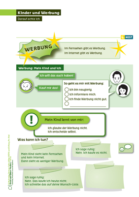 Arbeitsblatt Kinder und Werbung