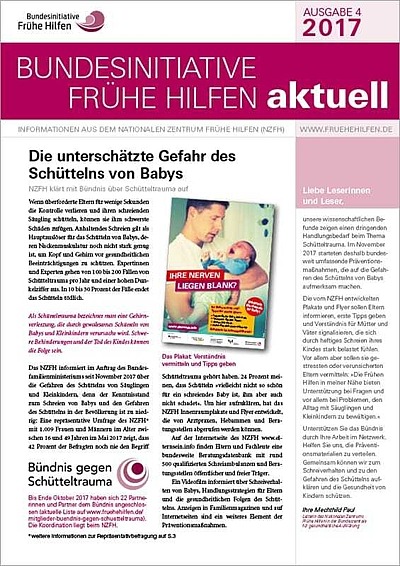 Cover Bundesinitiative Frühe Hilfen aktuell 04 2017 Cover Bundesinitiative Frühe Hilfen aktuell 04 2017