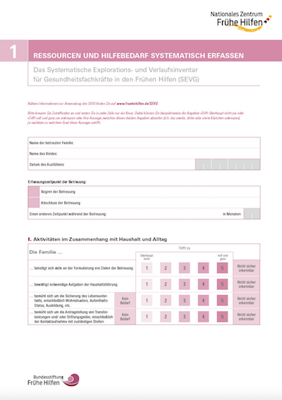 Titelbild SEVG Einschätzungsbogen