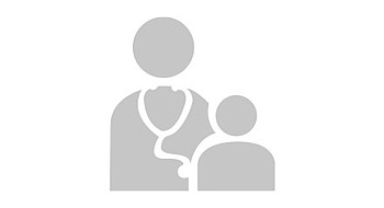 Icon Kinderarzt mit Stethoskop und Kleinkind