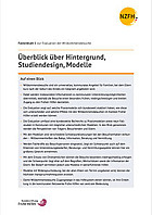 Titelbild - Faktenblatt 1 zu Willkommensbesuchen: Hintergrund, Studiendesign, Modelle