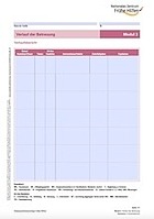 Titelbild - Verlaufsbericht. Formular zu Modul 3, Verlauf der Betreuung, der Dokumentationsvorlage Frühe Hilfen