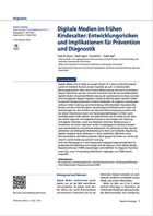 Titelbild - Digitale Medien im frühen Kindesalter