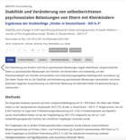 Titelbild - Stabilität und Veränderung von selbstberichteten psychosozialen Belastungen von Eltern mit Kleinkindern