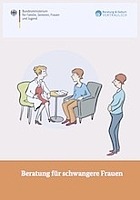 Titelbild - Beratung für schwangere Frauen – Broschüre in leichter Sprache