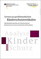 Titelbild - Lernen aus problematischen Kinderschutzverläufen – Machbarkeitsexpertise zur Verbesserung des Kinderschutzes durch systematische Fehleranalyse
