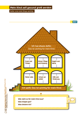 Arbeitsblatt Mein Kind soll gesund groß werden