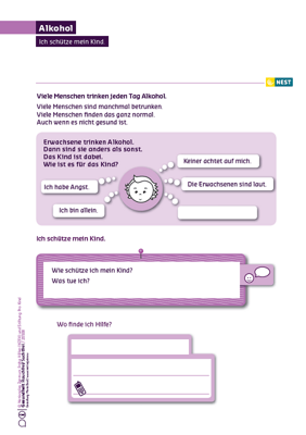 Arbeitsblatt Rauchfrei alkohol