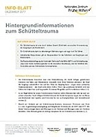 Titelbild - Info-Blatt: Hintergrundinformationen zum Schütteltrauma