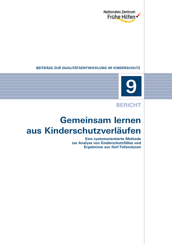 Titelbild Publikation "Gemeinsam lernen aus Kinderschutzverläufen"