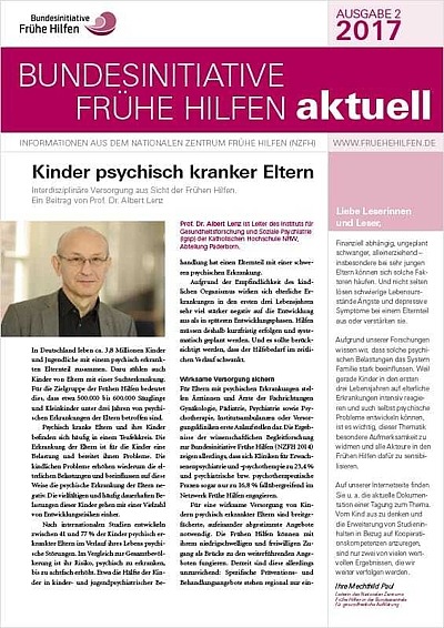 Cover Bundesinitiative Frühe Hilfen aktuell 02 2017 Cover Bundesinitiative Frühe Hilfen aktuell 02 2017