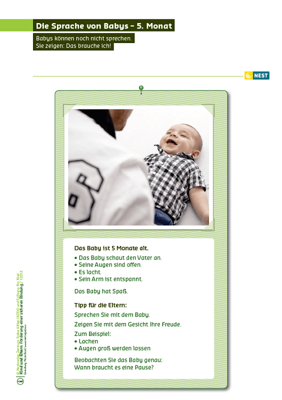 Die Sprache von Babys 5. Monat