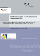 Titelbild - Sprachliche Bildung in der Kita – Handreichung für Fachberaterinnen und Fachberater