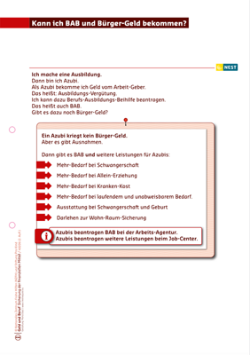 Arbeitsblatt Kann ich BAB und Bürgergeld bekommen!