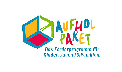 Logo Aufholpaket: Das Förderprogramm für Kinder, Jugend & Familien