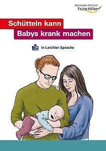 Titelbild Broschüre Schütteln kann Babys krank machen