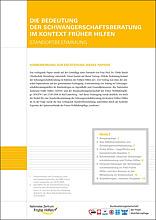 Die Bedeutung der Schwangerschaftsberatung im Kontext Früher Hilfen