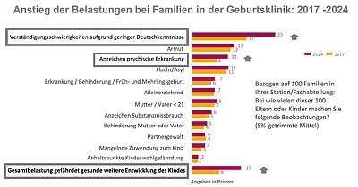 Diagramm zur Frage Welche Belastungen haben seit der Erhebung im Jahr 2017 zugenommen?