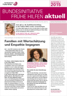Titelbild - Bundesinitiative Frühe Hilfen aktuell 01/2015