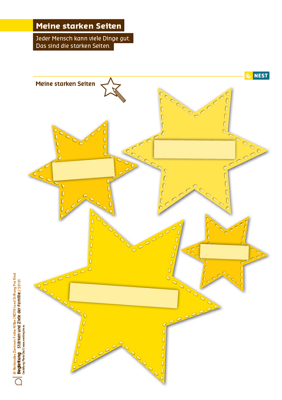 Arbeitsblatt Meine starken Seiten