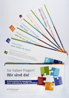 Titelbild - Kartenset „Angebotsspektrum der Schwangerschaftsberatung" (Umschlag inkl. fünf Karten)