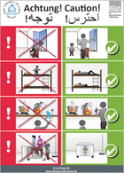 Titelbild - Plakat „Kindersicherheit in Flüchtlingsfamilien"