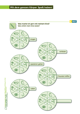 Arbeitsblatt Mit dem ganzen Körper Spaß haben