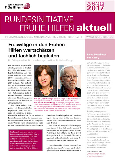 Cover Bundesinitiative Frühe Hilfen aktuell 03 2017