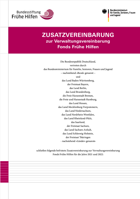 Titelbild - Zusatzvereinbarung zur Verwaltungsvereinbarung Fonds Frühe Hilfen
