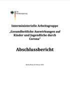 Titelbild - IMA-Bericht: Gesundheitliche Auswirkungen auf Kinder und Jugendliche durch Corona