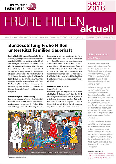 Cover Frühe Hilfen aktuell 01 2018 Cover Frühe Hilfen aktuell 01 2018