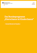 Bundesprogramm "Elternchance ist Kinderchance" – Zentrale Befunde der Evaluation /fileadmin/_migrated/wco_publications/Cover_Publikation_BMFSFJ_220X_Bundesprogramm_Elternchance.png