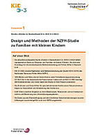 Titelbild - Faktenblatt 1: Design und Methoden der NZFH-Studie KiD 0-3 2022