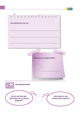 Arbeitsblatt Kinder lernen beim Essen - Folgeseite