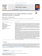Titelbild - Child protection plans in the COVID-19 pandemic