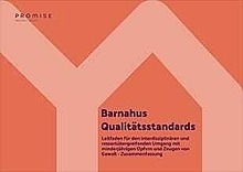 Barnahus Qualitätsstandards. Leitfaden für den interdisziplinären und ressortübergreifenden Umgang mit minderjährigen Opfern und Zeugen von Gewalt – Zusammenfassung /fileadmin/user_upload/fruehehilfen.de/Buecher_Cover/cover-publikation-weitere-Barnahus-Qualitaetsstandards-220px.jpg