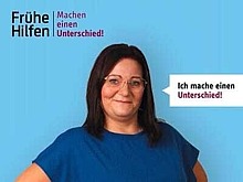 Kampagnenmotiv "Frühe Hilfen. Machen einen Unterschied!