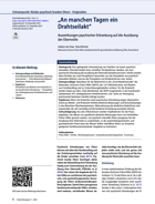 Titelbild - Auswirkungen psychischer Erkrankungen auf die Elternrolle