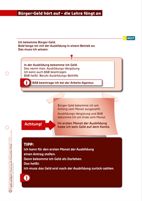 Arbeitsblatt Bürgergled hört auf - die Lehre fängt an