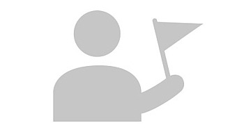 Icon mit Figur mit Fahne in der Hand