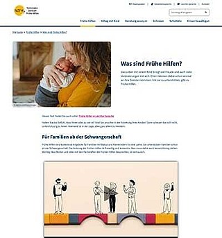 Screenshot von elternsein.info