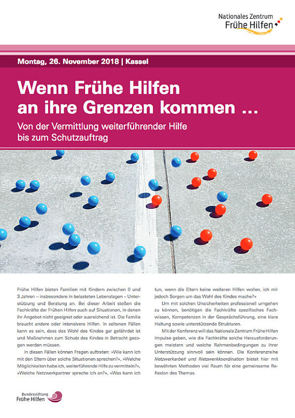 Titelbild Einladung Netzwerkkonferenz "Wenn Frühe Hilfen an ihre Grenzen kommen ..."