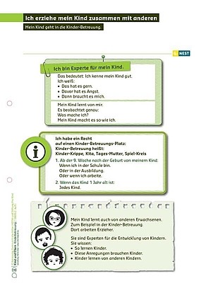 Arbeitsblatt Ich erziehe mein Kind zusammen mit anderen
