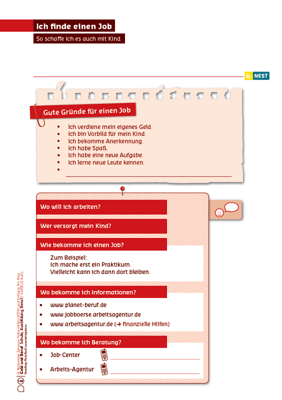 Arbeitsblatt Ich finde einen Job