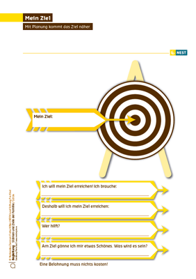 Arbeitsblatt Mein Ziel